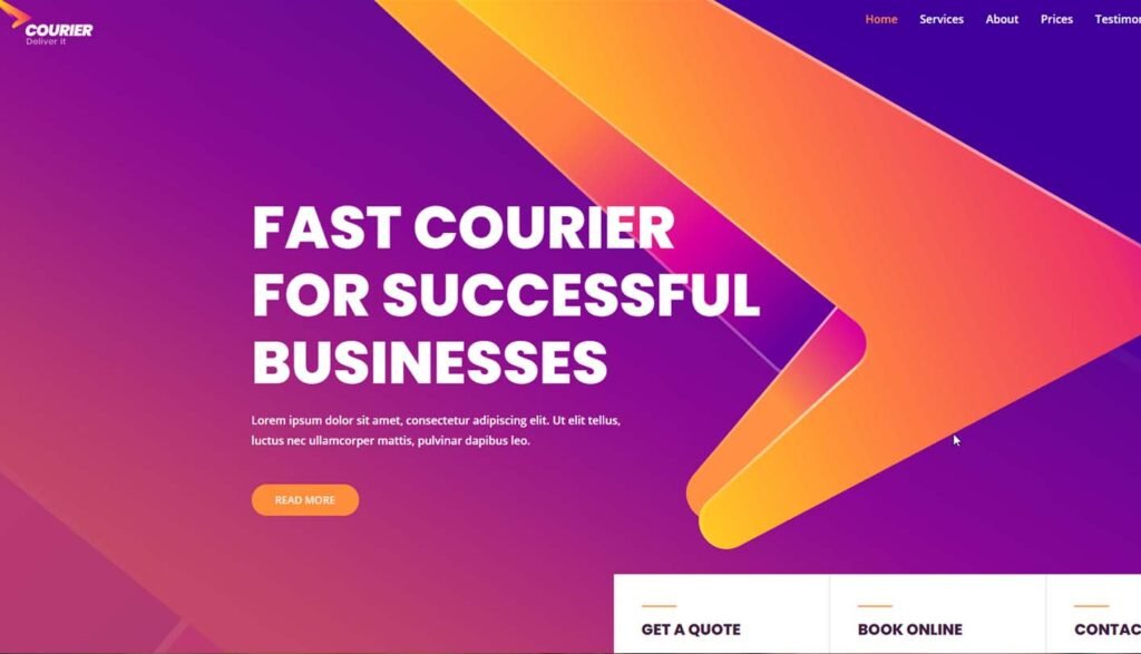 Landing page design by Muhsin Fasil, website developer in Malappuram